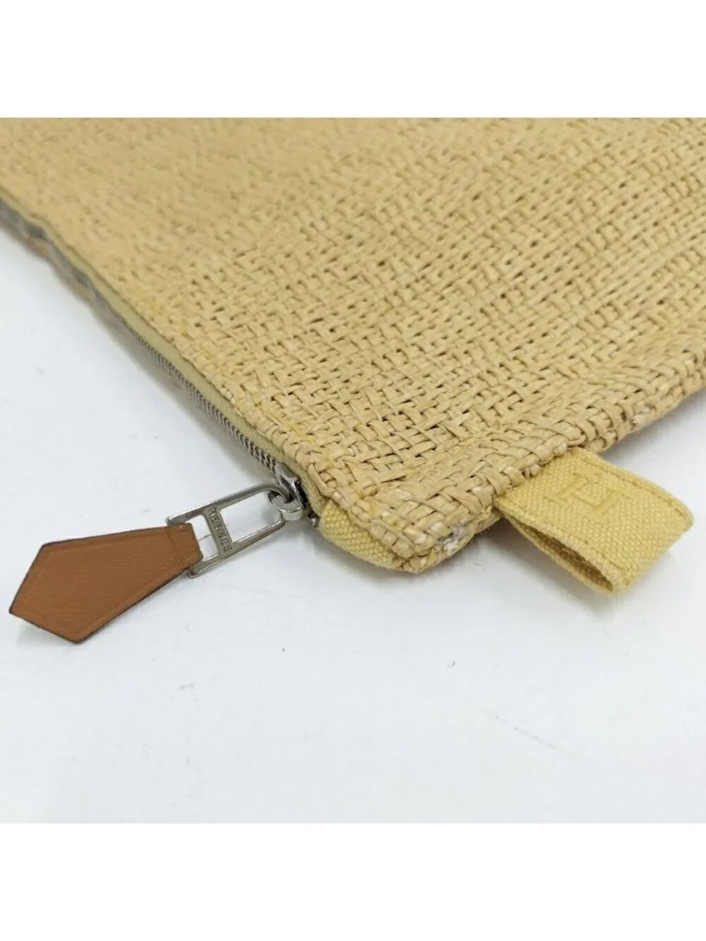Hermes Bora Pouch GM Straw